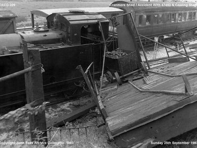 Accident with 47493 and coaling stage 25th Sept 1983